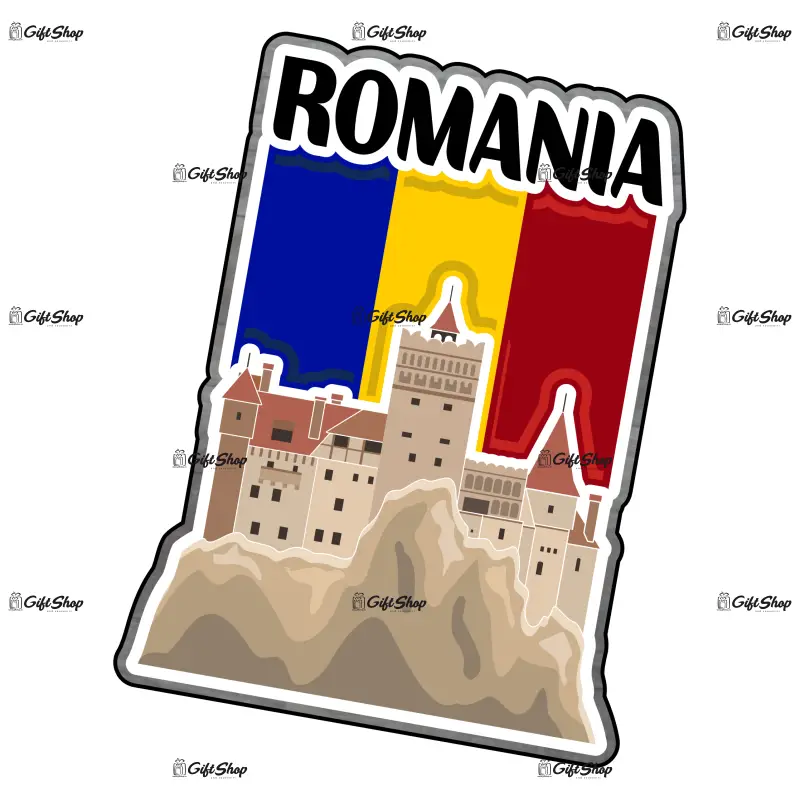 Castelul bran, romania, magnet frigider mgs129